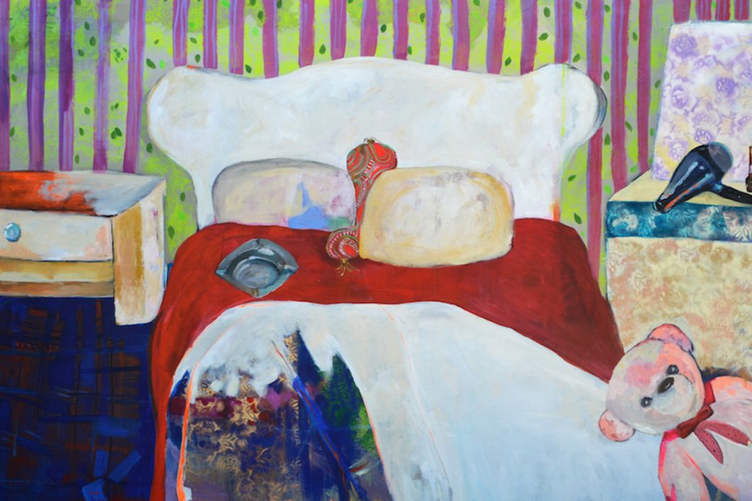 Palestinian artist inspired by women in refugee camp